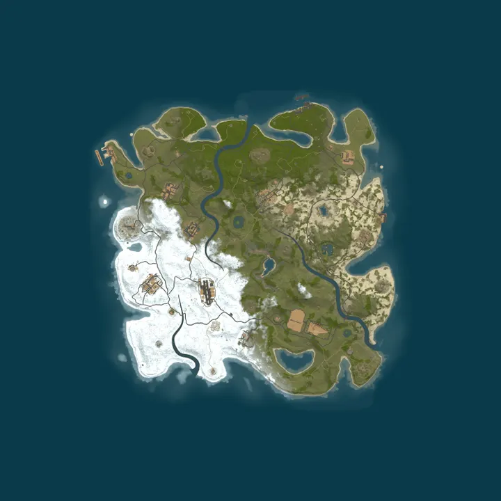 Map of Rust Pagans | EU | Vanilla | 4000 | Weekly Wipe