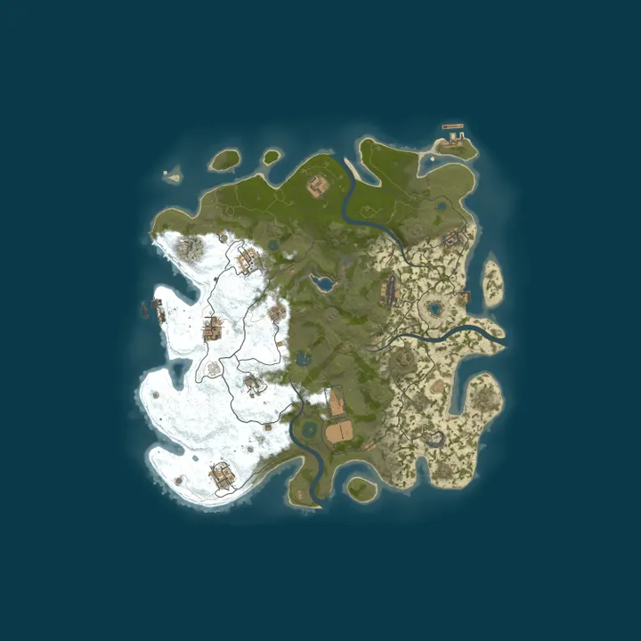 Map of Survivalist RUST
