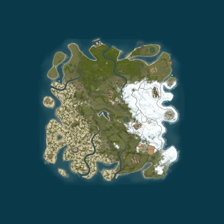 Map of BLACK RUST | ЛАМПОВЫЙ | X2 | DLC EVENT