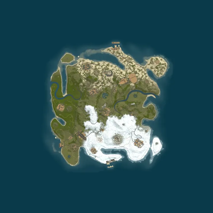 Map of Rust Server