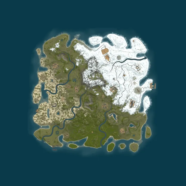 Map of 4Netplayers Rust Server
