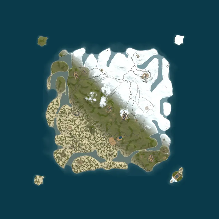 Map of RustSide Solo/Duo/Trio 2x | Next Wipe in 13 Hours