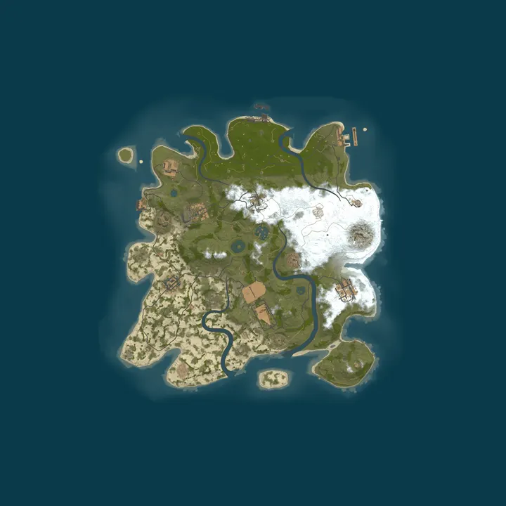 Map of RustSide Solo/Duo/Trio 2x | JUST FULLWIPED 11.10 10/11