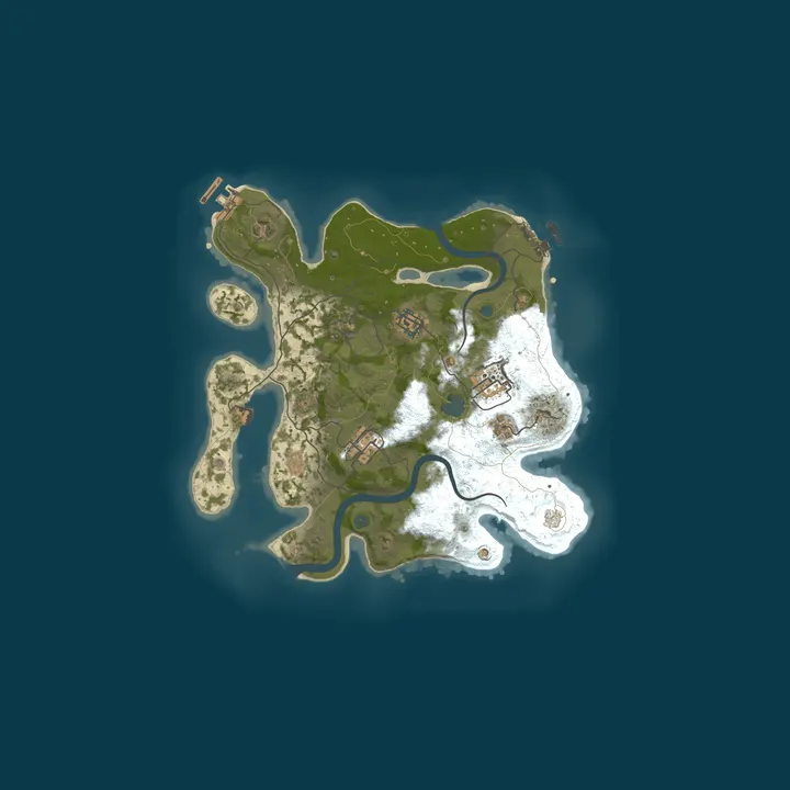 Map of A Fragnet Rust Server