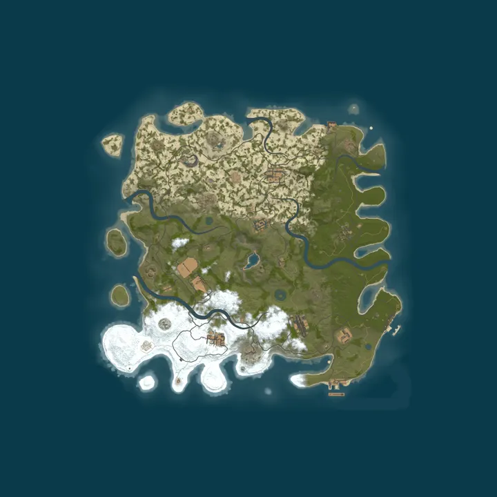 Map of US RustyScape 2x Monthly | No BP Wipes | No Offlines