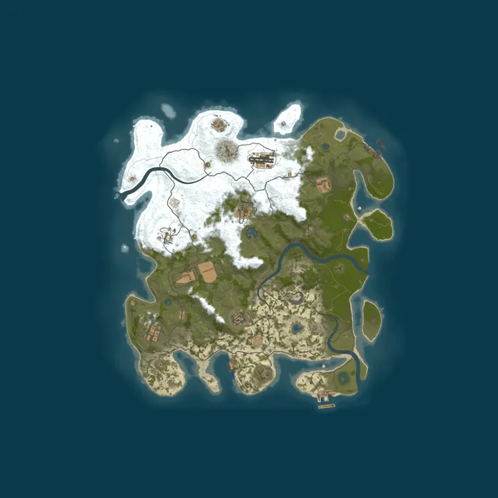 Map of RUSTY DUCK 2x | Solo/Duo/Trio/Quad | Modded Vanilla | High Perf
