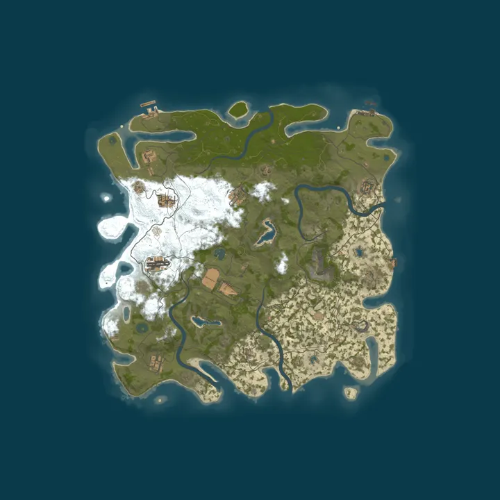 Map of LATIA FUN PVE |Custom Items,Raidable Bases,Boss,Events|