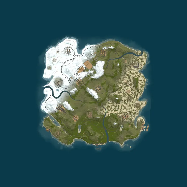 Map of Reddit.com/r/PlayRust - US Biweekly