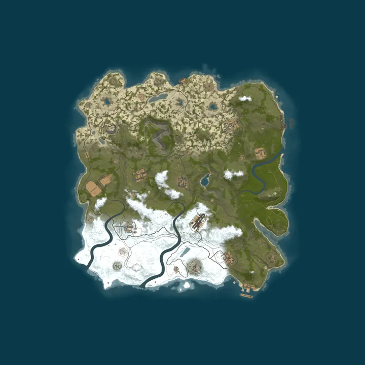Map of Reddit.com/r/PlayRust - US Low Pop