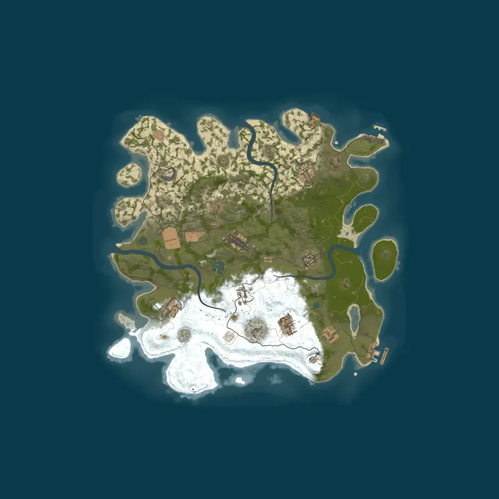 Map of ZaZa Rust 2x/ Full PVP /SHOP / Kits / Events/ Remove Tool