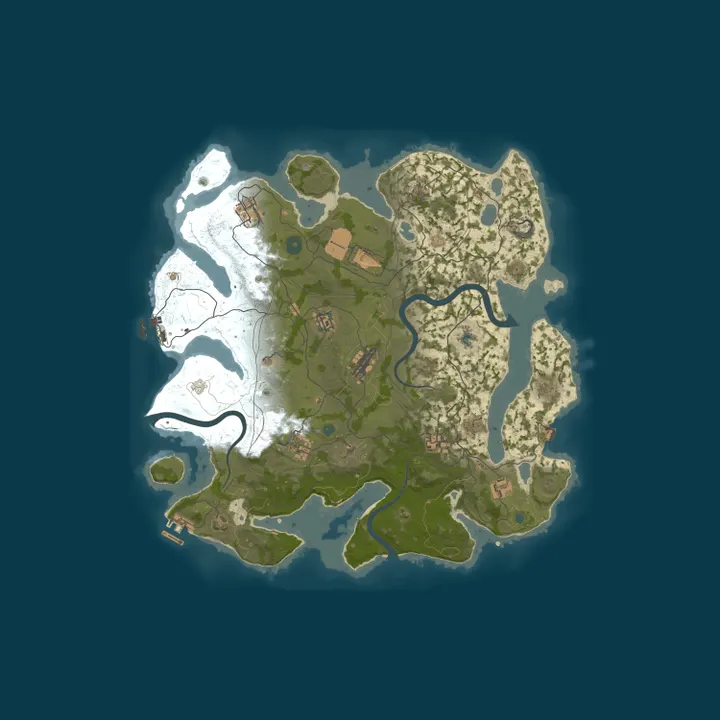 Map of Retrofied | 1/4th Upkeep | Monthly | Vanilla | 2x Nodes | Noob