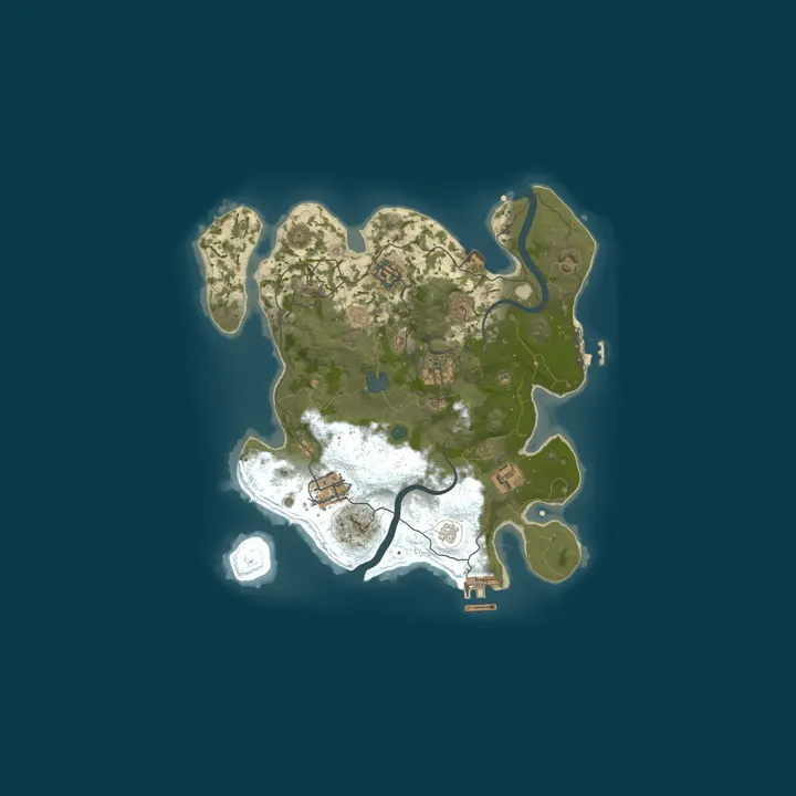 Map of My Rust server | Powered by AMP