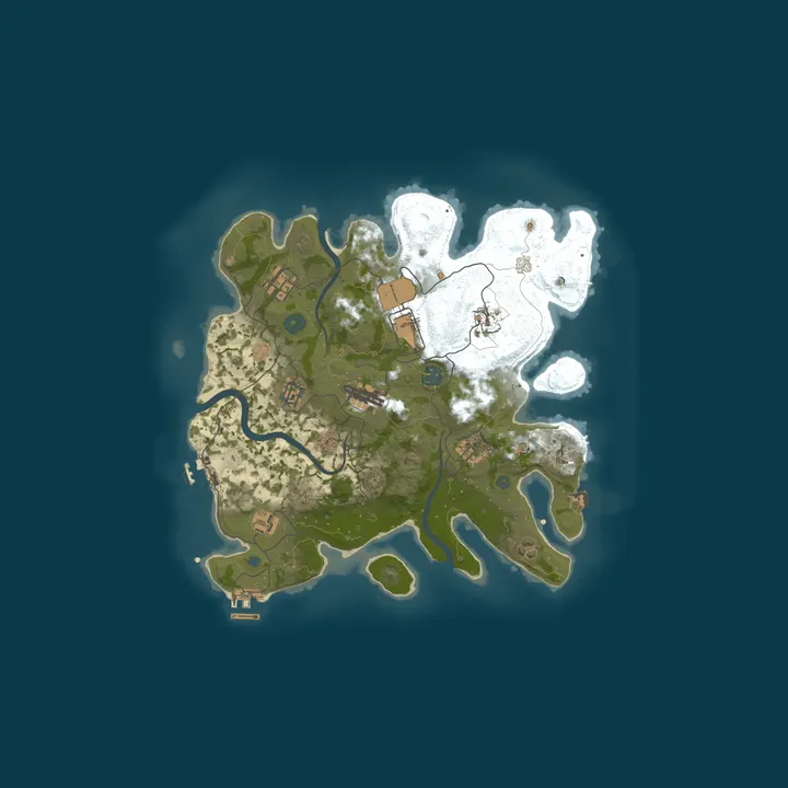 Map of A Shockbyte Rust Server