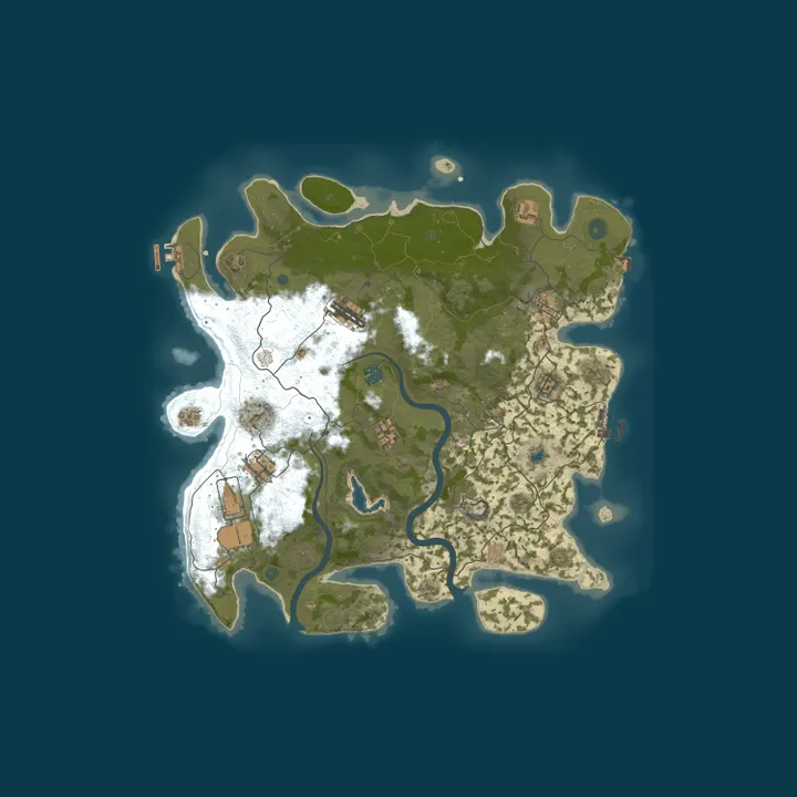 Map of Kalle Rust Server