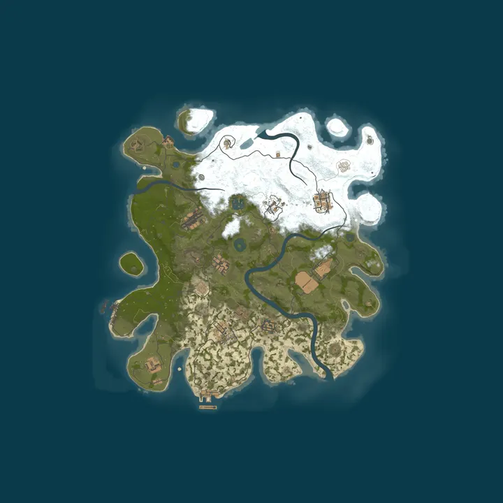 Map of Fields Of Rust PVE 10X (lightly modded)